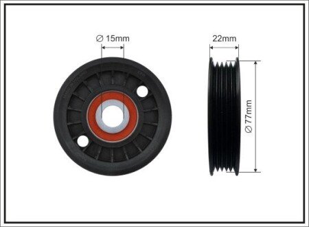 83X15X23 Ролик паска приводного VW Passat 1,9 TDI 96.03-00.11 CAFFARO 81-23