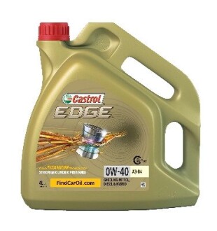 Олива моторна EDGE 0W-40 А3/В4 (Каністра 4л) CASTROL 15338F