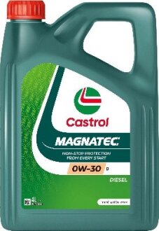 Олива моторна Magnatec 0W-30 D (Каністра 4л) CASTROL 15F67B (фото 1)