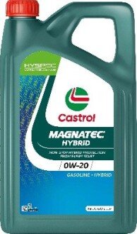 Олива моторна 0W-20 MAGNATEC HYBRID API SP, ILSAC GF-6, 5л, синт. CASTROL 15F873