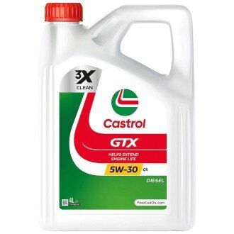 Олива моторна GTX C4 5W-30 4 л (15C8AD) CASTROL 970007