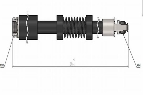 Шланг гальмівний Cavo C900 340A