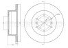Гальмівний диск задн. Challenger/Galloper/L400/Pajero (95-12) CIFAM 800-464 (фото 1)