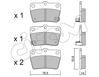 Тормозные колодки зад. RAV 4 00-05 CIFAM 822-431-0