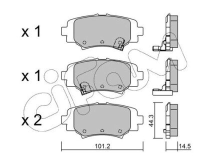 Гальмівні колодки зад. Mazda 3 16- CIFAM 822-993-0