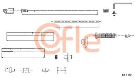 Трос газу Fiat Scudo 96- COFLE 10.1180