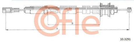 Трос зчеплення VW LT 89-> COFLE 10.3291