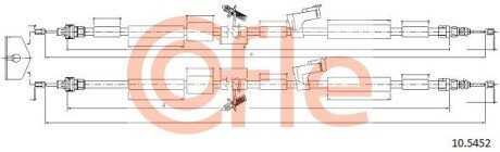 Трос ручного гальма зад. Ford Kuga 08- 1940/1803+1850/1715 COFLE 10.5452