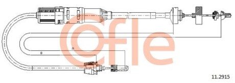 Трос зчеплення Renault Espace 96-02 COFLE 11.2915