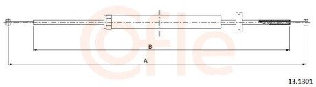 Трос привода замка капота BMW 3 E36 91-98 COFLE 13.1301