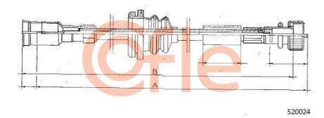 Трос спідометра Opel Vectra 1,4-1,6-1,7D 89> COFLE S20024