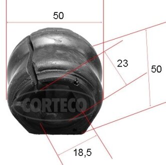 Втулка стабилизатора резиновая CORTECO 49371890