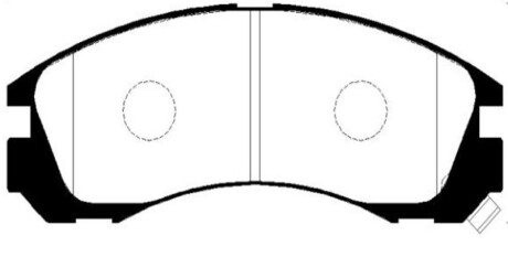 Колодки гальм Mitsubishi Galant IV (E3A) передн. NEW GK0479 CTR CKKH-25