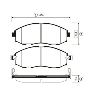 Колодки гальм Hyundai H-1 97- H200 98- Starex 97- передн. OLD CKKH-18 CTR GK0472