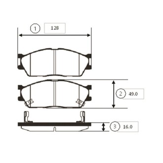 Колодки гальм KIA Rio SF R 13" OLD CKKK-23 CTR GK0529