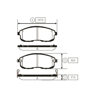 Колодки тормозов Nissan Versa передн. OLD CKN-16 (выр-во) CTR GK0731