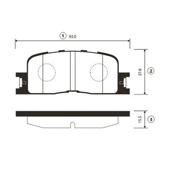 Колодки тормоза Toyota Camry (V20), Camry (V30) задн. OLD CKT-43 (выр-во) CTR GK1057