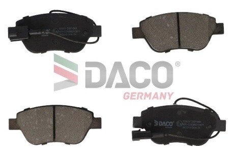 Колодки гальмівні дискові пер. DACO Germany 320511