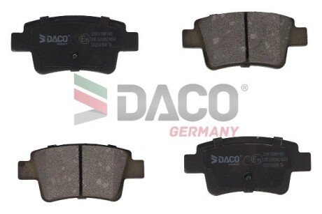 Колодки гальмівні дискові зад. DACO Germany 320910