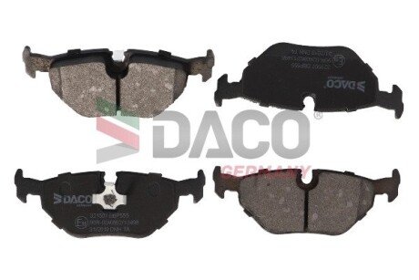 Колодки тормозные дисковые задние. DACO Germany 321507