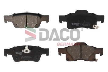 Колодки тормозные дисковые задние. DACO Germany 321608