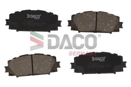 Колодки тормозные дисковые пер.. DACO Germany 322016