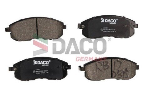 Колодки тормозные дисковые пер.. DACO Germany 322602