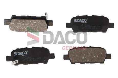 Колодки тормозные дисковые задние. DACO Germany 322642