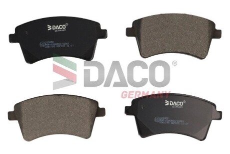 Колодки тормозные дисковые пер.. DACO Germany 323008