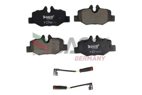 Колодки тормозные дисковые задние. DACO Germany 323352