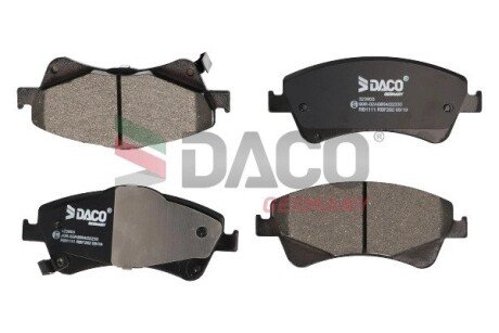 Колодки тормозные дисковые пер.. DACO Germany 323903