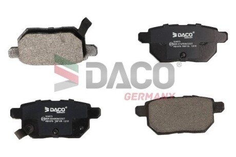 Колодки тормозные дисковые задние. DACO Germany 324573