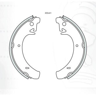 Тормозная колодка барабанная задняя 2108-2110 Dafmi (DA140) DAFMI / INTELLI 880428 (фото 1)