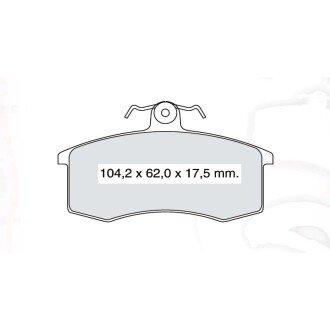 Гальмівна колодка дискова передня ВАЗ 2108-2115 Dafmi (D743SM) DAFMI / INTELLI 880603