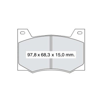 Гальмівна колодка передня Москвич М-412/2140 Д412СМ Dafmi (D412SM) DAFMI / INTELLI 880605