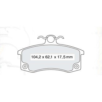 Гальмівна колодка дискова передня ВАЗ 2110 з датчиком Dafmi (D140SMI) DAFMI / INTELLI 880606