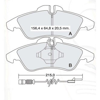 Гальмівна колодка дискова Dafmi Intelli (D145E) DAFMI / INTELLI 884093 (фото 1)