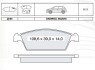 Колодка гальм. диск. DAEWOO Tico передн. (Intelli) DAFMI / INTELLI D143E (фото 1)