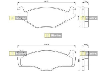 Колодка гальм. диск. VW PASSAT передн. (Intelli) DAFMI / INTELLI D364E