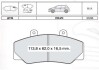 Колодка гальм. диск. VOLVO 740, 760 передн. (Intelli) DAFMI / INTELLI D739E (фото 1)