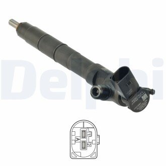 Форсунка топливная Common Rail Audi A3, Q2 Seat Arona, Ateca, Ibiza V, Leon, Leon SC, Leon ST Skoda Karoq, Octavia III VW Golf Sportsvan, Golf VII 1.6D 11.12- Delphi 28565336