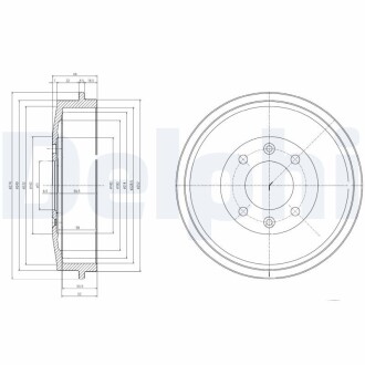 Тормозной барабан Delphi BF169