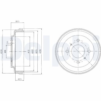 Тормозной барабан Delphi BF481