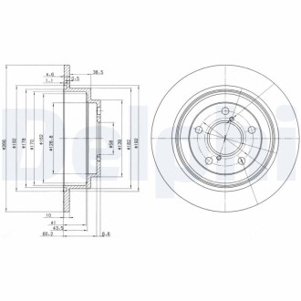 Гальмівний диск Delphi BG2826