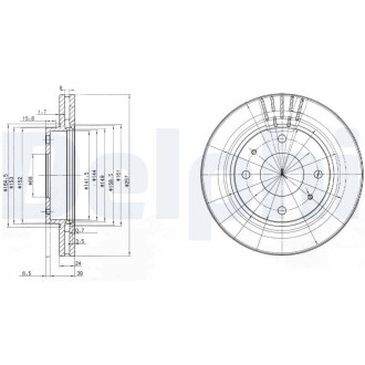 Тормозной диск Delphi BG3750