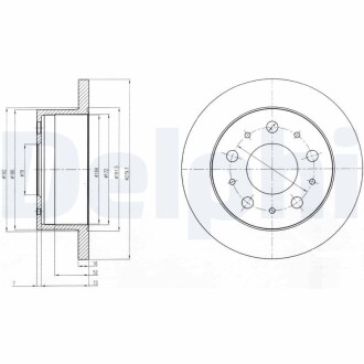 Тормозной диск Delphi BG4099