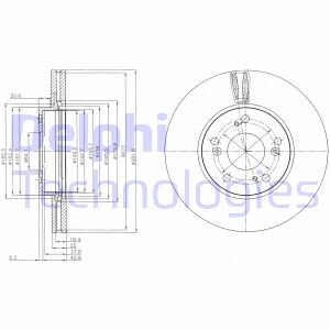 Тормозной диск Delphi BG4119 (фото 1)