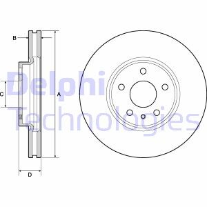 Тормозной диск Delphi BG4702C