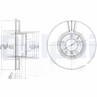 Тормозной диск Delphi BG9005