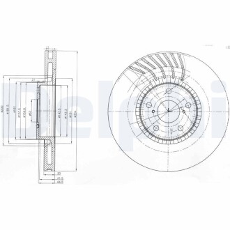 Гальмівний диск Delphi BG9011 (фото 1)